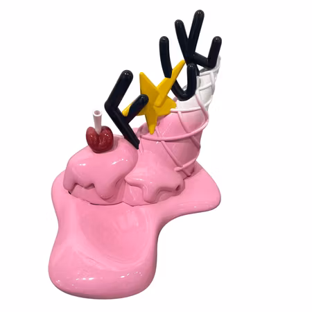 Skulptur av Viktor Jusi Palm i serien "I Scream", edition 4/4, h. 24 cm