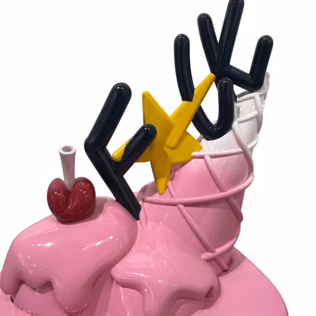 Skulptur av Viktor Jusi Palm i serien "I Scream", edition 4/4, h. 24 cm