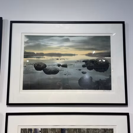 “Gryningens spegel”, akvarell av Mikael Forssén, 72 × 52 cm