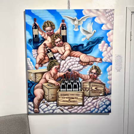 “Mer vin”, olja på duk av Jacob Florberger, 100 × 122 cm