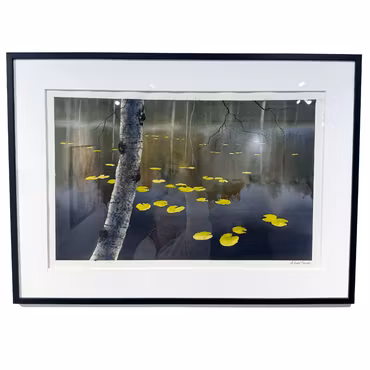 “I tystnadens vatten”, akvarell av Mikael Forssén, 72 × 52 cm