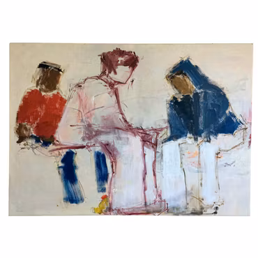 "The Sailors", olja på duk av Filippa Bjerling, 120 x 85 cm