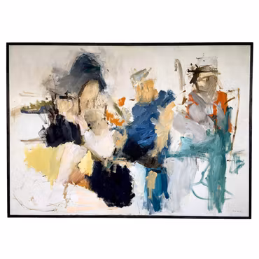 "Jean-Pierre, Sylvian et leurs amants", olja på duk av Filippa Bjerling, 140 x 100 cm