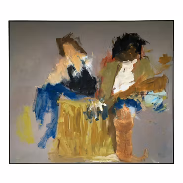 "The Two Friends and Piff", olja på duk av Filippa Bjerling, 116 x 100 cm