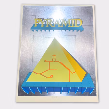 Lucio Del Pezzo – "Pyramid", serigrafi ur Ostermalm Suite (28/90)