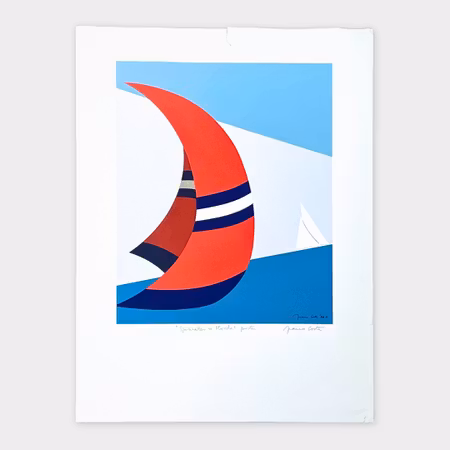 Franco Costa – Spinnaker in Florida, litografisk artprint (handsignerad)