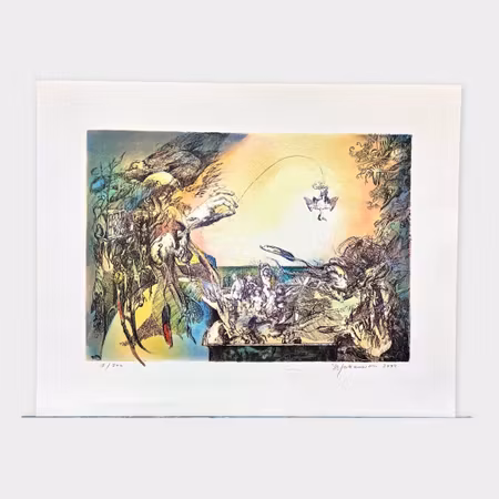 Sven-Erik Johansson – “Komposition”, färglitografi (18/300)