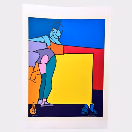 “Senza Titolo” – serigrafi av Valerio Adami (31/100)