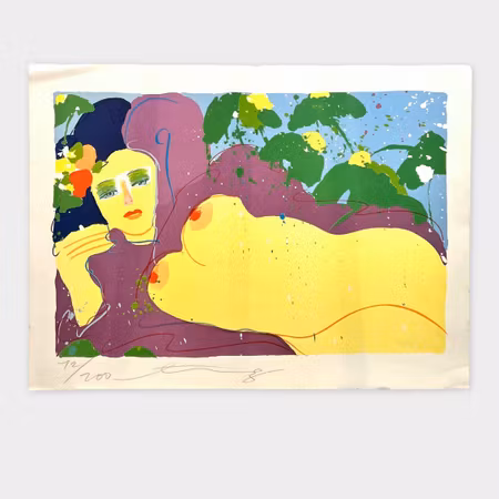 “My Tits Smell Like Peach” – litografi av Walasse Ting (12/200)