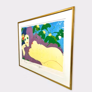 Walasse Ting – “My tits smell like peach”, serigrafi (36/200)