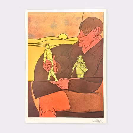 Valerio Adami – “Statuette” (1982), litografi (5500/10000)