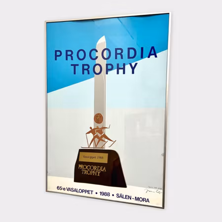 Franco Costa – “Procordia Trophy / Vasaloppet 1988”, signerad affisch