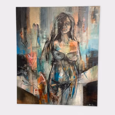Malin Hjalmarsson – “Not to Hide”, akryl på duk