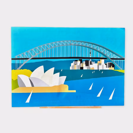 Franco Costa – Dreaming and Sailing Down Under – Sydney and Auckland, serigrafi (180/299)
