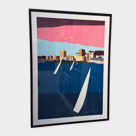 Franco Costa – Auckland, arrival at dusk, serigrafi (106/150)