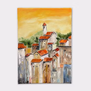 Lasse Kronér – Our house, olja på duk