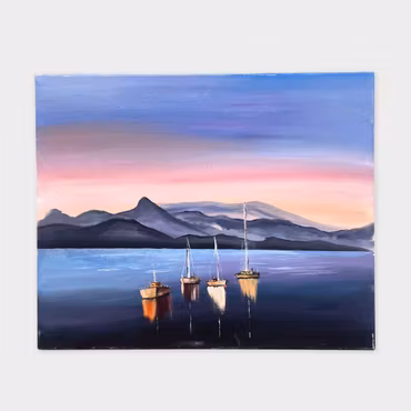 Lasse Kronér – Four tops, olja på duk, 50 × 60 cm