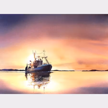 Kalle Nilsson – Theres av Grebbestad, akvarell, 93 x 73 cm