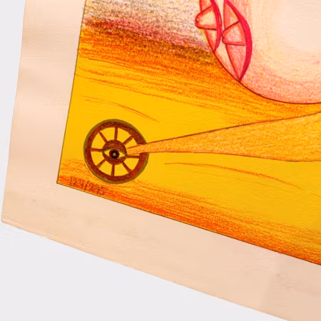 Friedrich Schröder Sonnenstern, Die Göttin der Eile, färglitografi, 79 x 56 cm, 124/275