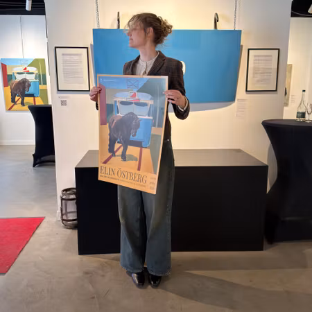 Elin Östberg - Ampere, utställningsaffisch, 50 × 70 cm