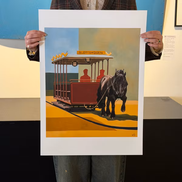 Hästspårvagnen fine art print