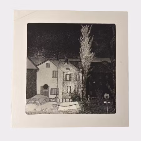 Björn Fernlo | "Ljuset" | Etsning | 42×42 cm | Bildyta 32×32 cm | 1/10