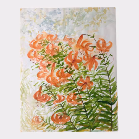 Solveig Svennergren | "Liljor" | Akvarell | 50×64 cm | Original
