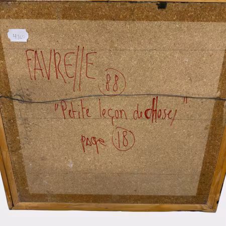 Marc  Favresse · Petit leçon de choses IX