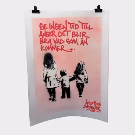 Hellstrom Street Art · Ge ingen tid till ånger