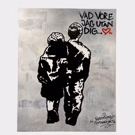 Hellstrom Street Art · Vad vore jag utan dig