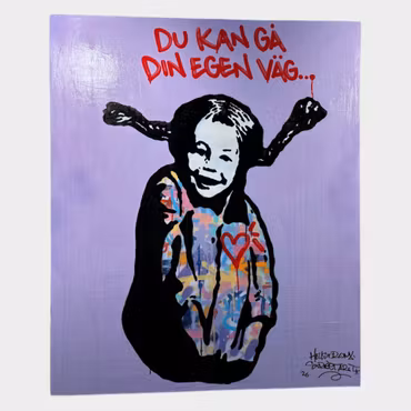 Hellstrom Street Art · Du kan gå din egen väg