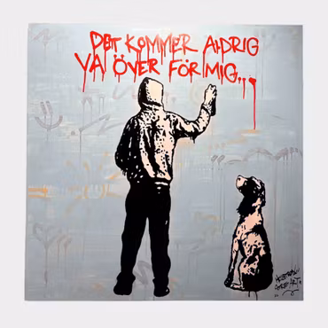 Hellstrom Street Art · Det kommer aldrig va över för mig