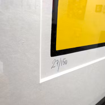 Roy Lichtenstein · Cow Triptych (Cow Going Abstract)