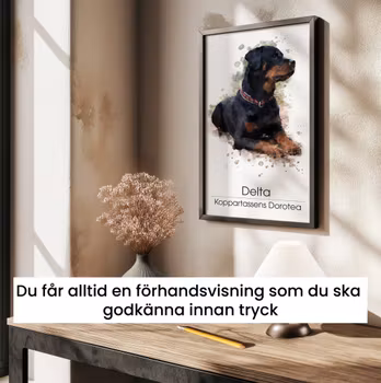 Porträtt Vattenfärg