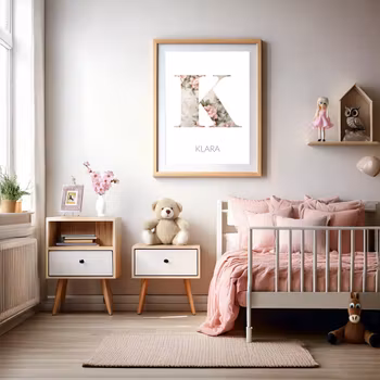 Bokstavsposter Blommor