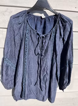 Moda bluse blå