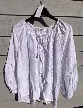 Moda bluse hvit
