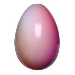 Påskägg - Petrolium Orange-Pink
