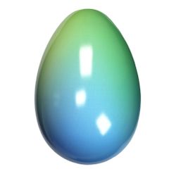 Påskägg - Petroleum Green-Turquosie