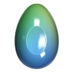 Påskägg - Petroleum Green-Turquosie