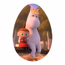 Påskägg Mumin - Snorkmaiden & My 18cm