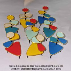 Blombord Retro 4 hyllplan 1:12