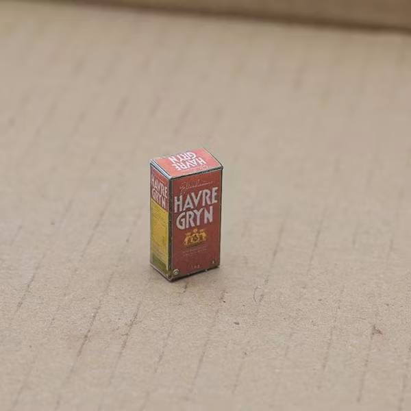 Havregryn förpackning 1:12