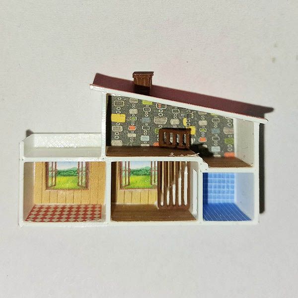 Vårt Mini Terrasshus 2024 och med mall 1:12