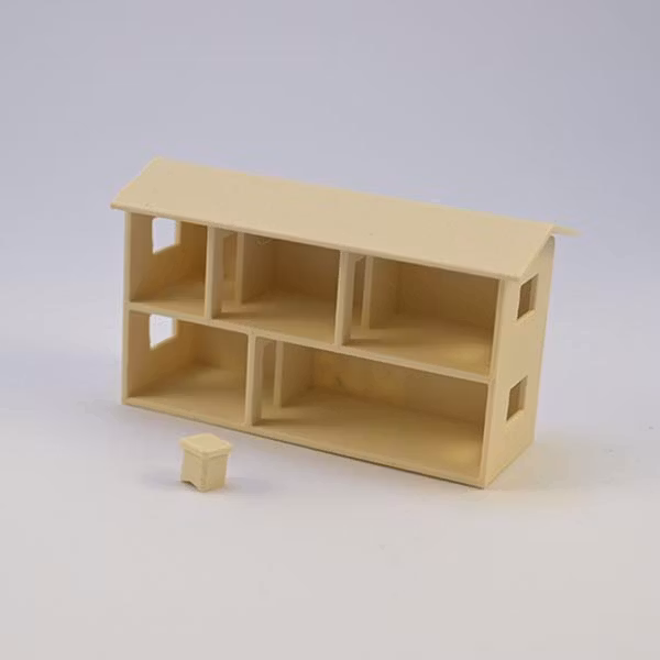 Mini Dockskåp Låda Beige 1:12