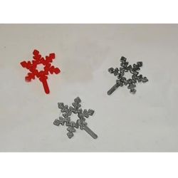 Julstjärna till julgranen mönstrad