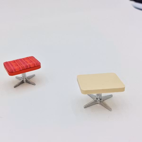 Snurrfot till Lundby fotpall komplett med platta