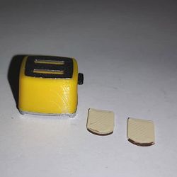Brödrost Rostis och 2 skivor bröd 1:18