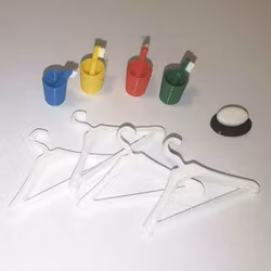 Set Galgar, Glas, Tandborstar och Tvål på fat 1:12