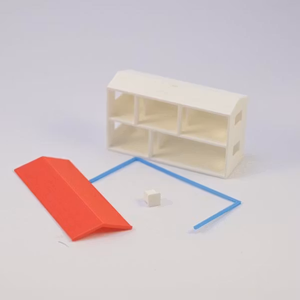 Mini Dockskåp Låda med Blå list